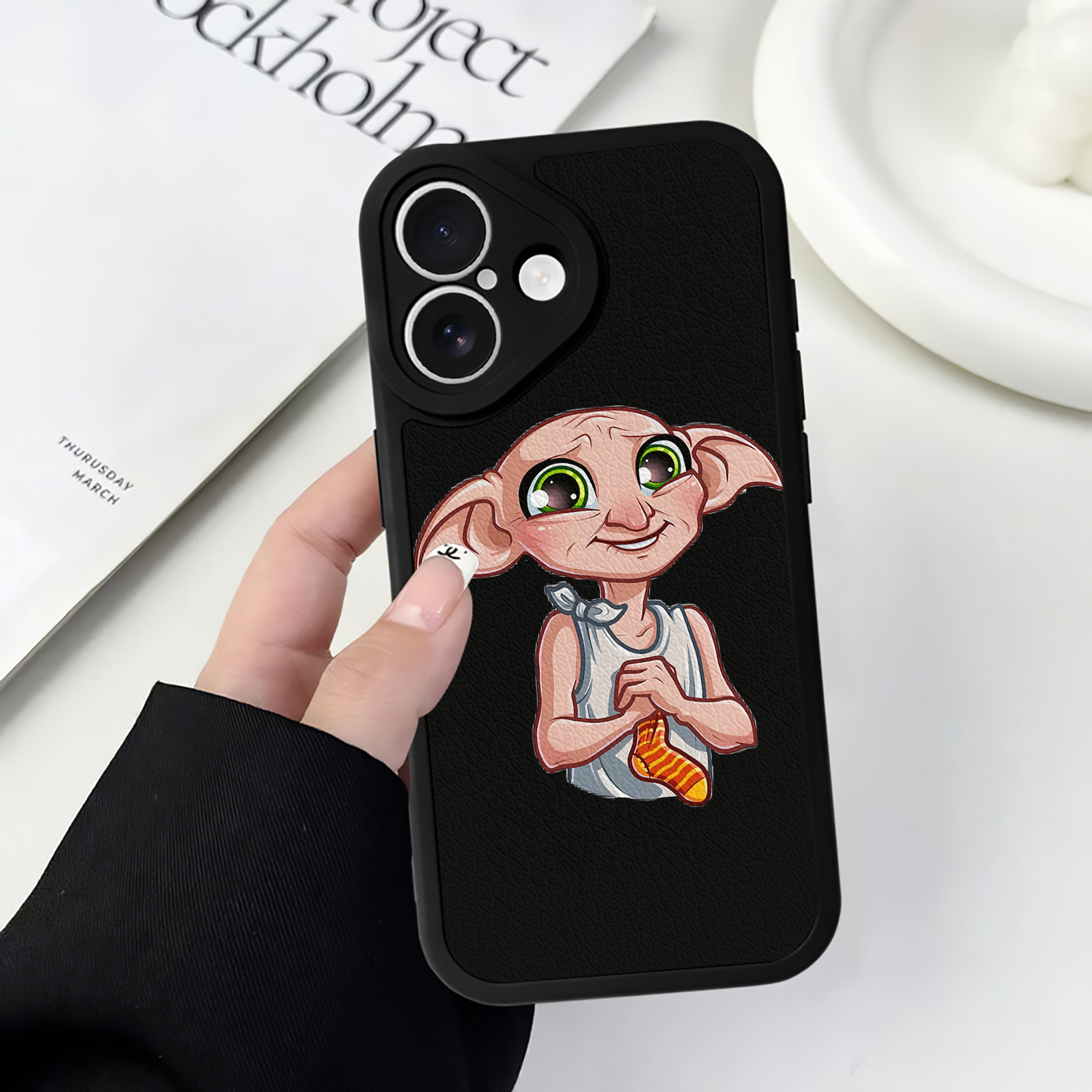 （画像用） Harry Potter ハリー・ポッターシリーズ 【iPhone 16シリーズ対応】シリコンスマホケース（レザー調） 材質：シリコン